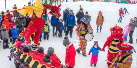Noël Hiver Dragonne Tambour